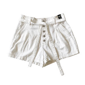 Abercrombie & Fitch White Jean Shorts